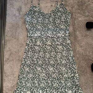 Abercrombie & Fitch Black and White Spaghetti Strap Sundress